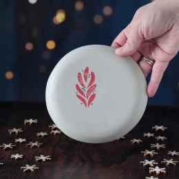 Sous-tasse Hortus de Noël rouge