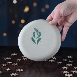 Sous-tasse Hortus de Noël vert