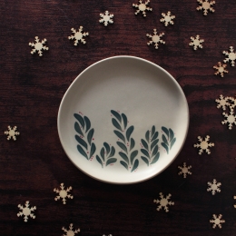Sous-tasse Hortus de Noël vert