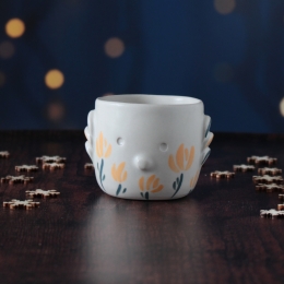 Tasse Gardien écaille fleurs oranges