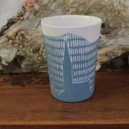 - Défaut- Vase "Strasbourg" bleu
