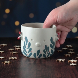 Mug/pot Gardien de Noël vert