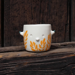 Gardien cornu végétal orange